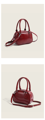 Nuova moda borsa da mano coreana retro PU borsa da corpo piccolo borsa da bocce crossbody borsa da bowling donne
