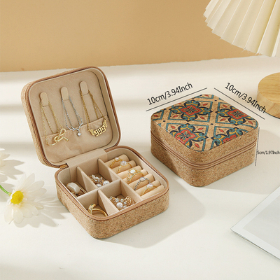 ORIGINALE PREMIUM CORK BOX GIOVELLERIA PORTABLE ORIGINI DI VIAGGIO anello collare scatola di stoccaggio