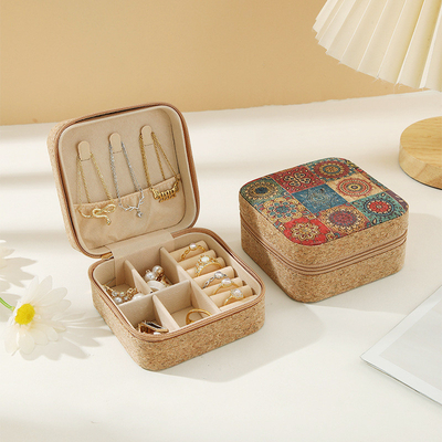 ORIGINALE PREMIUM CORK BOX GIOVELLERIA PORTABLE ORIGINI DI VIAGGIO anello collare scatola di stoccaggio