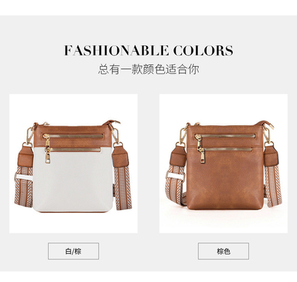 Nuovo cinturino da giacca retro colore PU di pelle borsa per il corpo borsa transfrontaliera donna