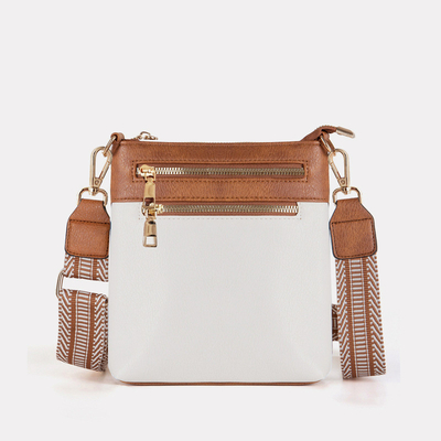 Nuovo cinturino da giacca retro colore PU di pelle borsa per il corpo borsa transfrontaliera donna