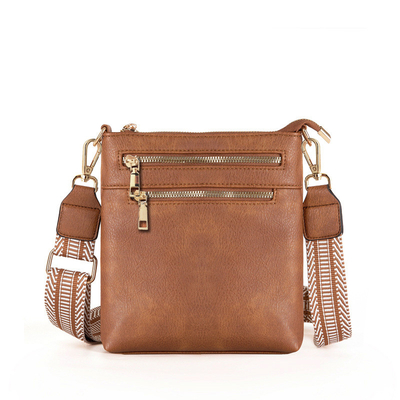 Nuovo cinturino da giacca retro colore PU di pelle borsa per il corpo borsa transfrontaliera donna