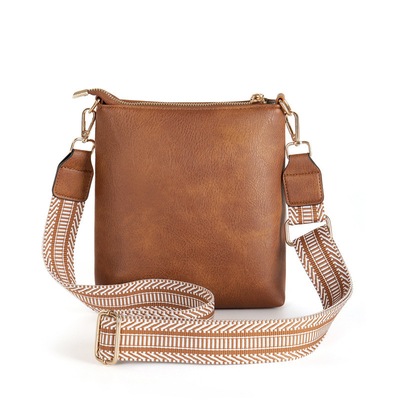 Nuovo cinturino da giacca retro colore PU di pelle borsa per il corpo borsa transfrontaliera donna
