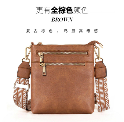 Nuovo cinturino da giacca retro colore PU di pelle borsa per il corpo borsa transfrontaliera donna