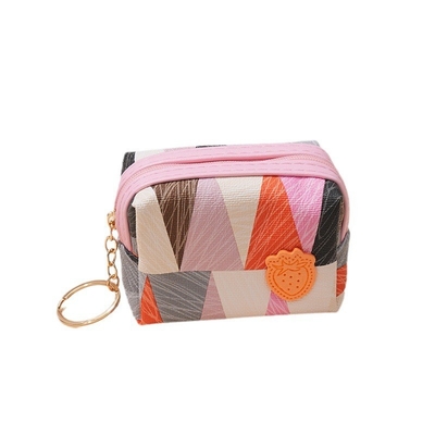 BORSA DI MONTAGGIO FEMMILE MINI SIMPLE ZIPPER COMPACT VERSIONE COREANA STUDENTE CUTE FIGLIA CUORE CARTA CHIAVE MONTAGGIO PEZZO BORSA