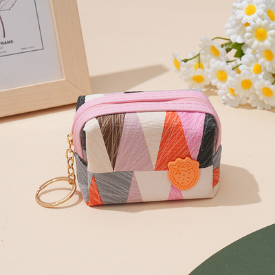 BORSA DI MONTAGGIO FEMMILE MINI SIMPLE ZIPPER COMPACT VERSIONE COREANA STUDENTE CUTE FIGLIA CUORE CARTA CHIAVE MONTAGGIO PEZZO BORSA