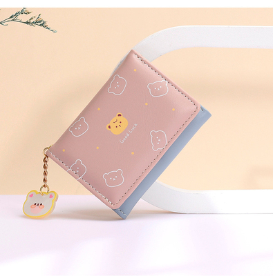 BORSA piccola DONNE BORSA STILLO CORTO FIGLIA STUDENTE Moda cartone animato moneta portafoglio ingrosso portafoglio clip femminile
