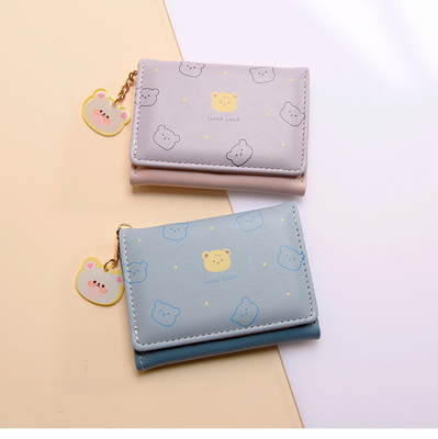 BORSA piccola DONNE BORSA STILLO CORTO FIGLIA STUDENTE Moda cartone animato moneta portafoglio ingrosso portafoglio clip femminile