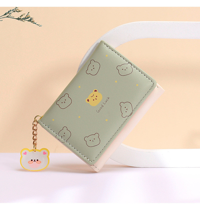 BORSA piccola DONNE BORSA STILLO CORTO FIGLIA STUDENTE Moda cartone animato moneta portafoglio ingrosso portafoglio clip femminile