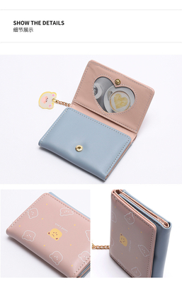 BORSA piccola DONNE BORSA STILLO CORTO FIGLIA STUDENTE Moda cartone animato moneta portafoglio ingrosso portafoglio clip femminile