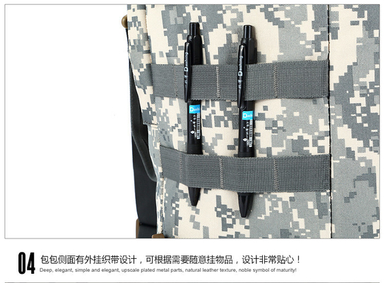 CAMO DOPPIO SPAGGIO BUCCETTO BORSA GRANDE Capacità AL DI LA' FUORI CAMO Zaino SINGOLO SPAGGIO SPAGGIO