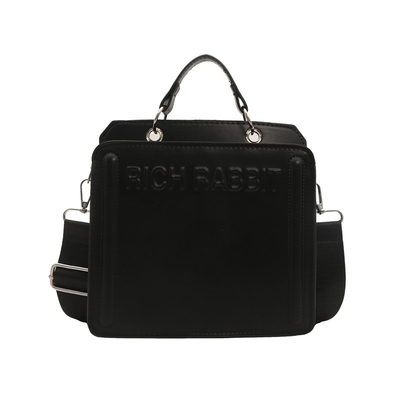 Semplice borsa di carta di moda borsa da donna nuova in borsa da mano di passeggero borsa da mano piccola quadrata borsa senior texture spalla larga cinghia corpo trasversale