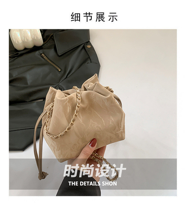2024 NEW FASHION NICHE DESIGN SPRING/SUMMER crossbody bag Senior SENSE placcato bucket bag