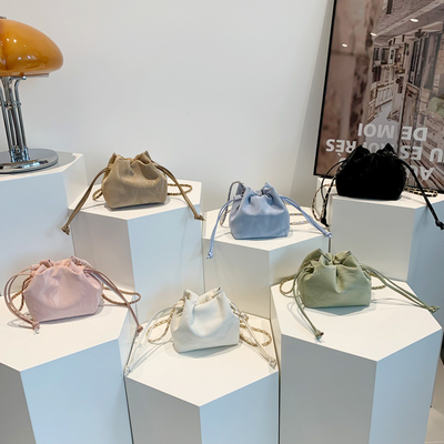 2024 NEW FASHION NICHE DESIGN SPRING/SUMMER crossbody bag Senior SENSE placcato bucket bag