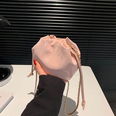 2024 NEW FASHION NICHE DESIGN SPRING/SUMMER crossbody bag Senior SENSE placcato bucket bag