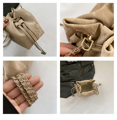 2024 NEW FASHION NICHE DESIGN SPRING/SUMMER crossbody bag Senior SENSE placcato bucket bag