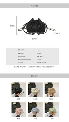 2024 NEW FASHION NICHE DESIGN SPRING/SUMMER crossbody bag Senior SENSE placcato bucket bag