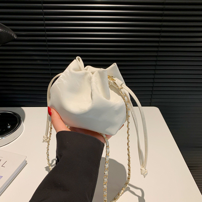 2024 NEW FASHION NICHE DESIGN SPRING/SUMMER crossbody bag Senior SENSE placcato bucket bag