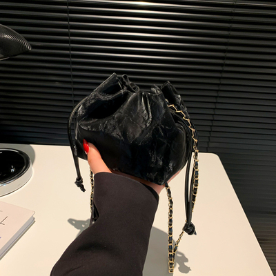 2024 NEW FASHION NICHE DESIGN SPRING/SUMMER crossbody bag Senior SENSE placcato bucket bag