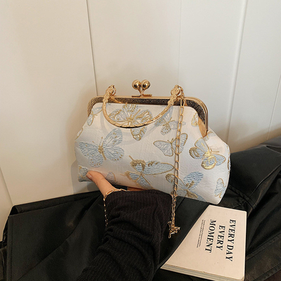 Nuova borsa da pranzo in stile cinese per le donne 2024 primavera/estate nuova borsa da mano senior
