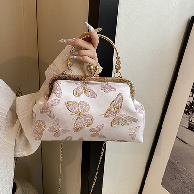 Nuova borsa da pranzo in stile cinese per le donne 2024 primavera/estate nuova borsa da mano senior