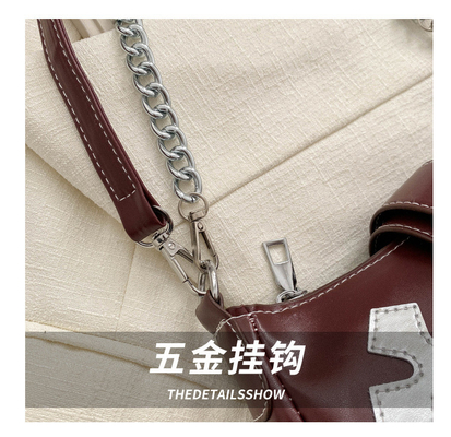 Borsa da braccio di alta qualità Nuova moda femminile autunno e inverno NICHE moda tutto retro catena di passeggeri spalla e spalla