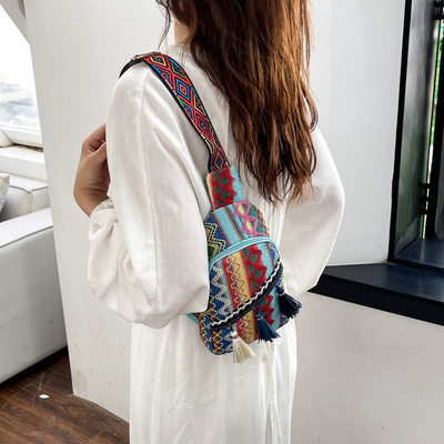 NEW CHINESE FASHION SINGLE SHOULDER CROSSBODY BAG NET ROSSO SIMPLE STILLO ETNICO BACCHETTO PICCOLO TESTRUZIONE BACCHETTO al petto BACCHETTO DONNE