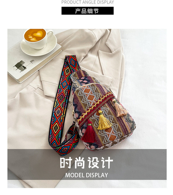 NEW CHINESE FASHION SINGLE SHOULDER CROSSBODY BAG NET ROSSO SIMPLE STILLO ETNICO BACCHETTO PICCOLO TESTRUZIONE BACCHETTO al petto BACCHETTO DONNE