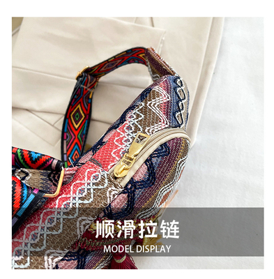NEW CHINESE FASHION SINGLE SHOULDER CROSSBODY BAG NET ROSSO SIMPLE STILLO ETNICO BACCHETTO PICCOLO TESTRUZIONE BACCHETTO al petto BACCHETTO DONNE