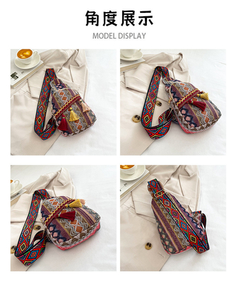 NEW CHINESE FASHION SINGLE SHOULDER CROSSBODY BAG NET ROSSO SIMPLE STILLO ETNICO BACCHETTO PICCOLO TESTRUZIONE BACCHETTO al petto BACCHETTO DONNE