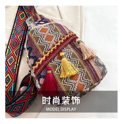 NEW CHINESE FASHION SINGLE SHOULDER CROSSBODY BAG NET ROSSO SIMPLE STILLO ETNICO BACCHETTO PICCOLO TESTRUZIONE BACCHETTO al petto BACCHETTO DONNE