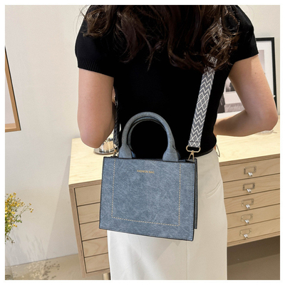 VINTAGE CHIC TEXTURED LETTER TOTE BAG BAG 2024 NUOVA GRANDE Capacità MODA BORSA DI MANO