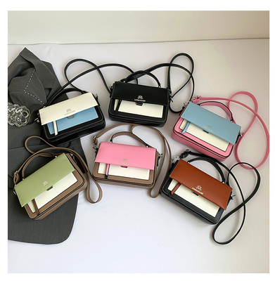 2024 PRIMAVRA E ESTE NUOVA MODA BORSA SQUADRATA SQUADRATA BORSA SINGLE BORSA SCOLA BORSA COLORE COMPATTIVO MANO BORSA SQUADRATA
