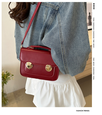 SENSIONARIO DEL SENSO RETRO BORSA PICCOLO DONNE 2024 NUOVA MODA ESTERNA STILLO FOREIGN BORSA PICCOLO NICHE TUTTE BORSA A MANO SQUADRATO