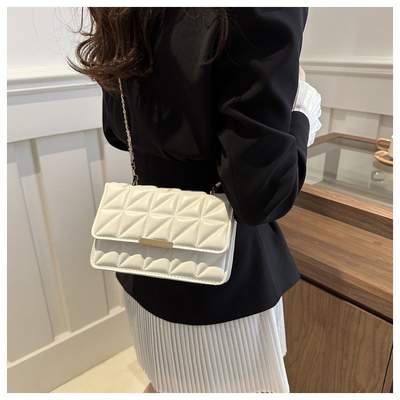 Semplice colore solido SINGLE SHOULDER BORSA CROSSBODY BORSA CATENA BORSA Primavera/Estate NUOVA PERSONALITA' SENIOR IN BORSA TESTRUTA