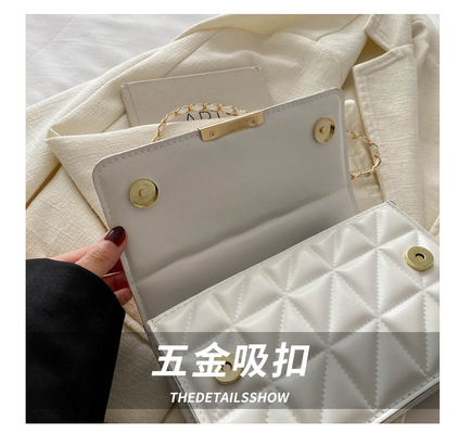 Semplice colore solido SINGLE SHOULDER BORSA CROSSBODY BORSA CATENA BORSA Primavera/Estate NUOVA PERSONALITA' SENIOR IN BORSA TESTRUTA
