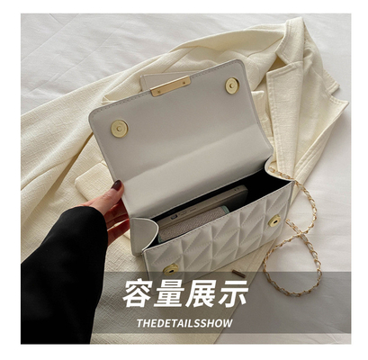 Semplice colore solido SINGLE SHOULDER BORSA CROSSBODY BORSA CATENA BORSA Primavera/Estate NUOVA PERSONALITA' SENIOR IN BORSA TESTRUTA