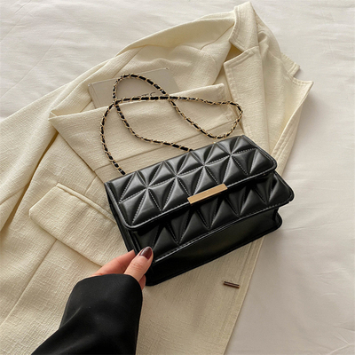 Semplice colore solido SINGLE SHOULDER BORSA CROSSBODY BORSA CATENA BORSA Primavera/Estate NUOVA PERSONALITA' SENIOR IN BORSA TESTRUTA