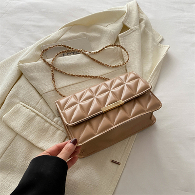 Semplice colore solido SINGLE SHOULDER BORSA CROSSBODY BORSA CATENA BORSA Primavera/Estate NUOVA PERSONALITA' SENIOR IN BORSA TESTRUTA