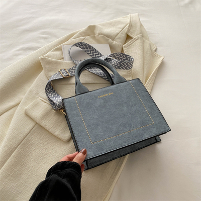 VINTAGE CHIC TEXTURED LETTER TOTE BAG BAG 2024 NUOVA GRANDE Capacità MODA BORSA DI MANO