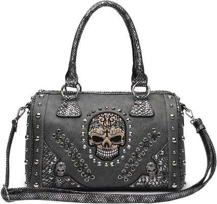 Sugar Skull Giorno dei Morti PUNK ART BORSA cintura rimovibile donna borsa da mano borsa da spalla portafoglio set