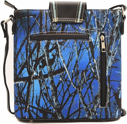 Camuffamento Strass Croce Pistola Serratura Western Crossbody Borse da mano Cowgirl Country Borsa a stucco Donne Single Shoulder