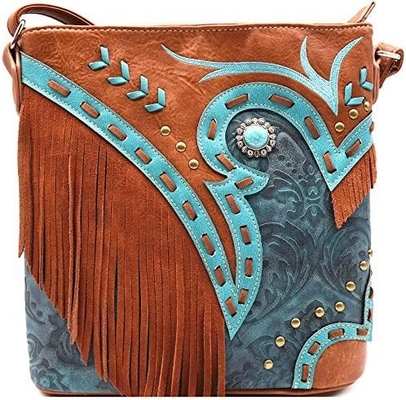 STYLE di moda western cowgirl pelle frangia crossbody borse da mano donne borsa paese tutti i giorni borsa spalla