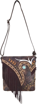 STYLE di moda western cowgirl pelle frangia crossbody borse da mano donne borsa paese tutti i giorni borsa spalla