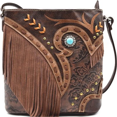 STYLE di moda western cowgirl pelle frangia crossbody borse da mano donne borsa paese tutti i giorni borsa spalla