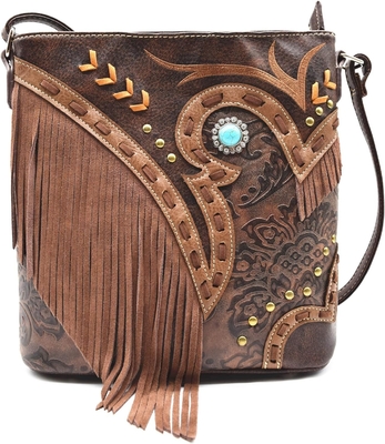 STYLE di moda western cowgirl pelle frangia crossbody borse da mano donne borsa paese tutti i giorni borsa spalla