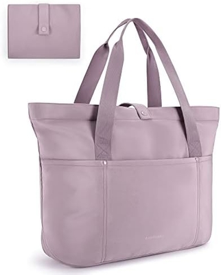 Borsone per donne, Borsa pieghevole con cerniera Borsa per spalla grande Borsa a manica superiore Borsa da mano per viaggi, lavoro