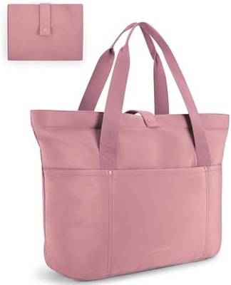 Borsone per donne, Borsa pieghevole con cerniera Borsa per spalla grande Borsa a manica superiore Borsa da mano per viaggi, lavoro