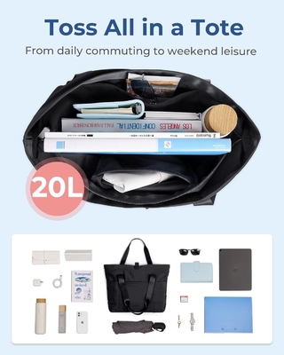 Borsone per donne, Borsa pieghevole con cerniera Borsa per spalla grande Borsa a manica superiore Borsa da mano per viaggi, lavoro