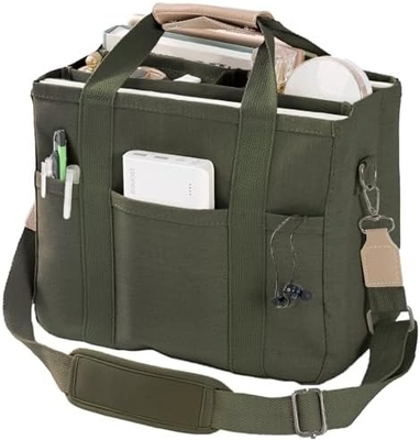 Borsa di tela con tasche multiple Borsa di crossbody per donne Borsa di moda per spalle Tutto Borsa di tutto con Compart